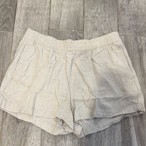 Old Navy Women's High Waist Cream Shorts